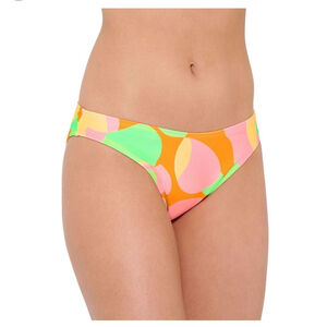Juniors Ninty-Nine° Swim Bikini Bottom Size XX Large orange pink yellow NWT
